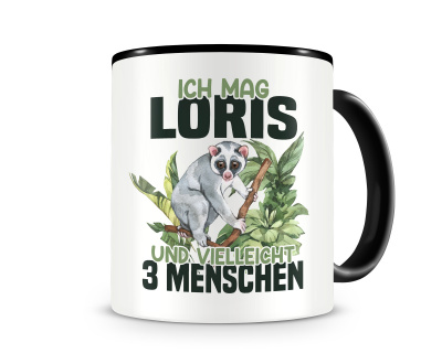 Tasse mit dem Motiv Ich mag Loris