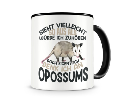 Tasse mit dem Motiv Sieht vielleicht so aus Opossum