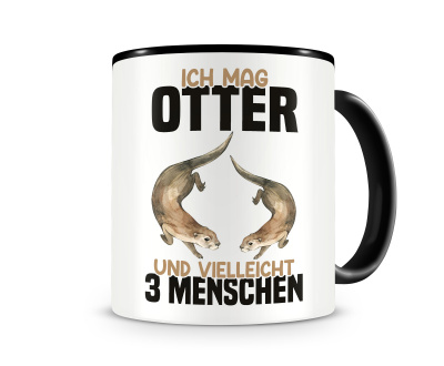 Tasse mit dem Motiv Ich mag Otter