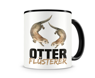 Tasse mit dem Motiv Otter Flsterer