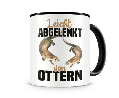 Tasse mit dem Motiv Leicht abgelenkt von Ottern