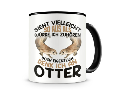 Tasse mit dem Motiv Sieht vielleicht so aus Otter