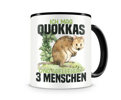 Tasse mit dem Motiv Ich mag Quokkas