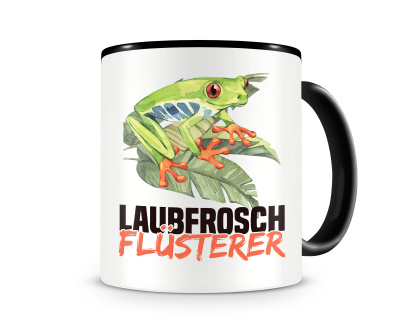 Tasse mit dem Motiv Laubfrosch Flsterer