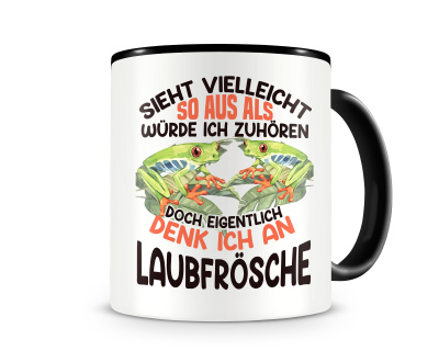 Tasse mit dem Motiv Sieht vielleicht so aus Laubfrsche