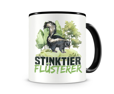 Tasse mit dem Motiv Stinktier Flsterer