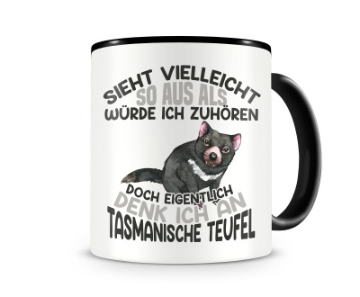 Tasse mit dem Motiv Sieht vielleicht so aus Tasmanische Teufel