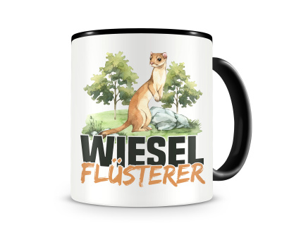 Tasse mit dem Motiv Wiesel Flsterer Tasse