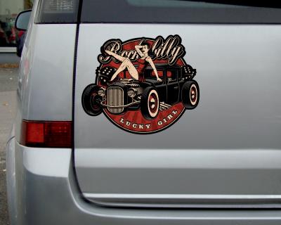 Rockabilly Hot Rod Aufkleber - Ansicht 2