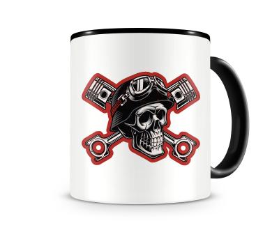 Tasse mit dem Motiv Vintage Totenkopf