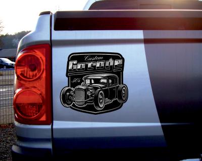 Custom Garage Hot Rod Aufkleber - Ansicht 2
