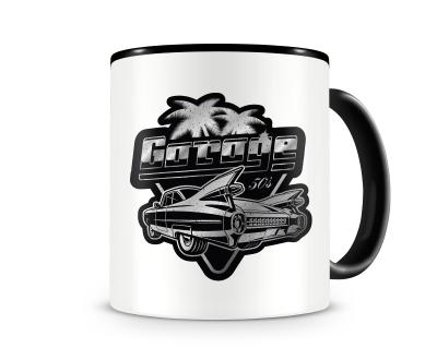 Tasse mit dem Motiv Oldtimer Garage