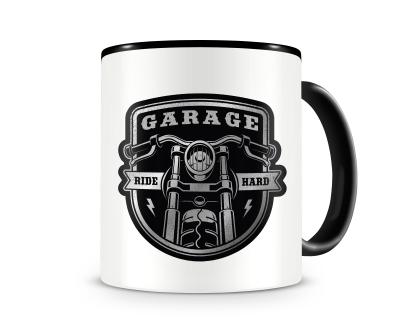 Tasse mit dem Motiv Ride Hard Garage