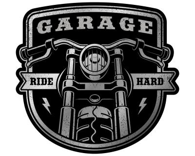 Ride Hard Garage Aufkleber