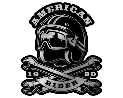 American Rider Aufkleber