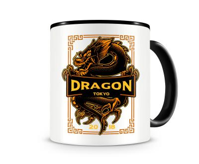 Tasse mit dem Motiv Japanischer Drache - Ansicht 1