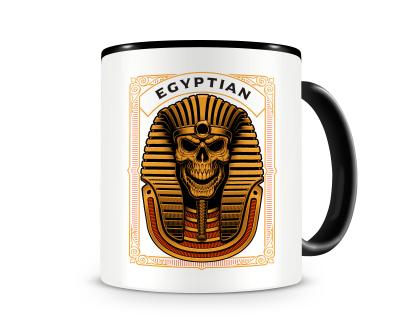 Tasse mit dem Motiv Pharao Totenkopf