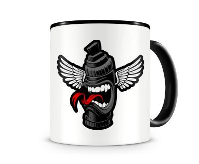 Tasse mit dem Motiv Street Art Stift Wings