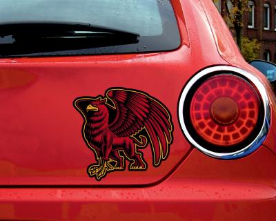 Roter Greif Aufkleber - Ansicht 2