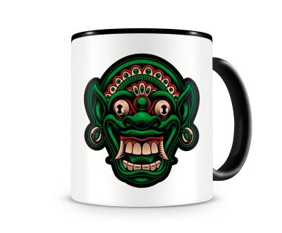 Tasse mit dem Motiv Rangda Maske