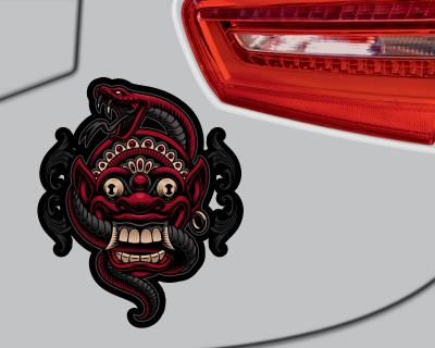 Ubud Maske Aufkleber - Ansicht 3