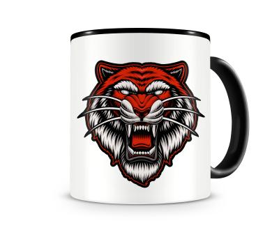 Tasse mit dem Motiv Tiger Kopf