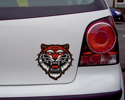 Tiger Kopf Aufkleber - Ansicht 2
