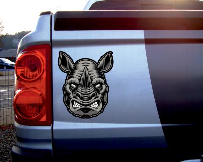 Nashorn Kopf Aufkleber - Ansicht 2