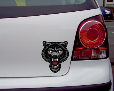 Wolf Kopf Aufkleber - Ansicht 2