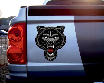 Wolf Kopf Aufkleber - Ansicht 3