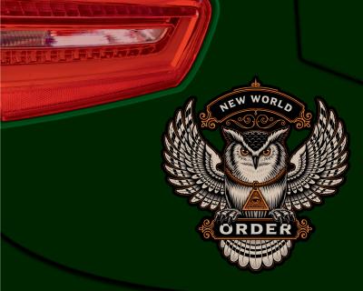 New World Order Aufkleber Aufkleber