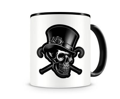 Tasse mit dem Motiv Gentleman Skull Totenkopf