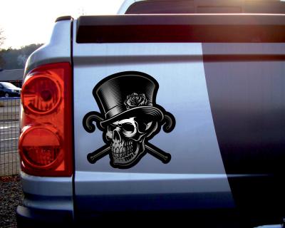Gentleman Skull Totenkopf Aufkleber - Ansicht 2