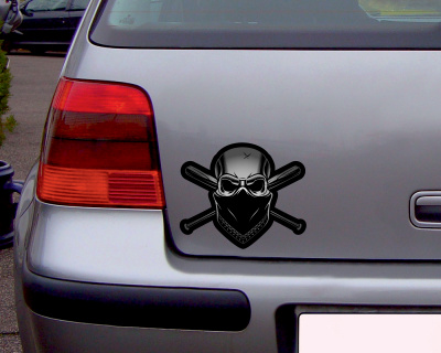 Bandit Skull Totenkopf Aufkleber - Ansicht 2