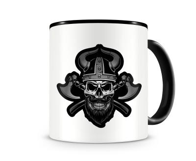 Tasse mit dem Motiv Viking Skull Totenkopf