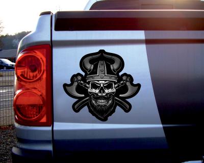 Viking Skull Totenkopf Aufkleber - Ansicht 2
