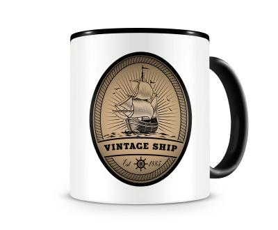 Tasse mit dem Motiv Segelschiff