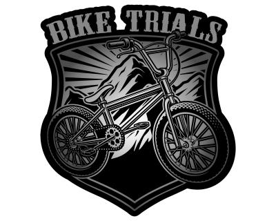 Bike Trials Aufkleber