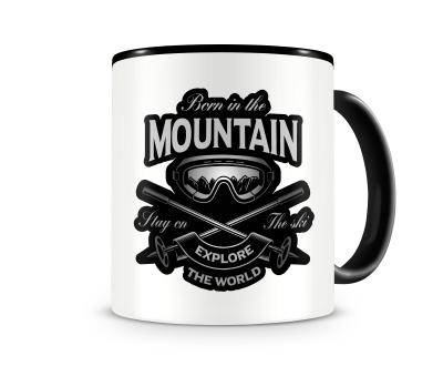 Tasse mit dem Motiv Born in the Mountain