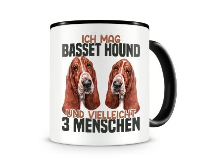 Tasse mit dem Motiv Ich mag Basset Hound