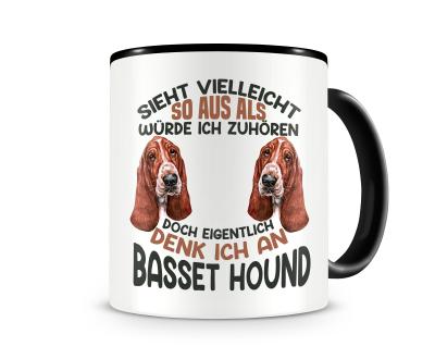 Tasse mit dem Motiv Sieht vielleicht so aus Basset Hound