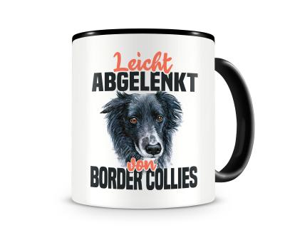 Tasse mit dem Motiv Leicht abgelenkt von Border Collie