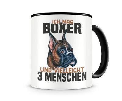 Tasse mit dem Motiv Ich mag Boxer