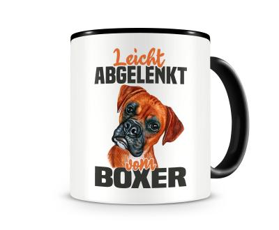 Tasse mit dem Motiv Leicht abgelenkt von Boxer
