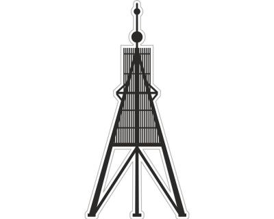 Aufkleber Kugelbake Cuxhaven Seezeichen Aufkleber
