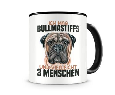 Tasse mit dem Motiv Ich mag Bullmastiffs