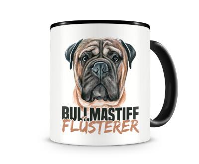 Tasse mit dem Motiv Bullmastiff Flsterer