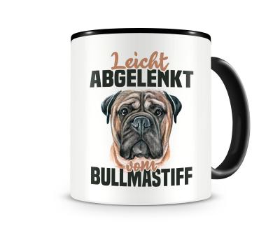 Tasse mit dem Motiv Leicht abgelenkt von Bullmastiff