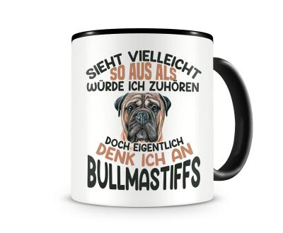Tasse mit dem Motiv Sieht vielleicht so aus Bullmastiff