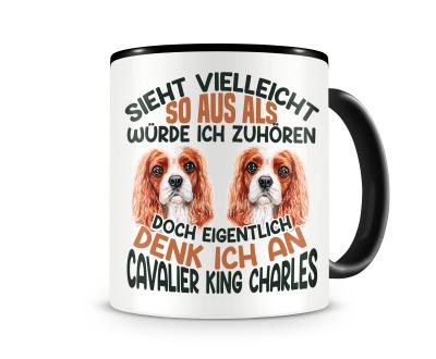 Tasse mit dem Motiv Sieht vielleicht so aus Cavalier King Charle